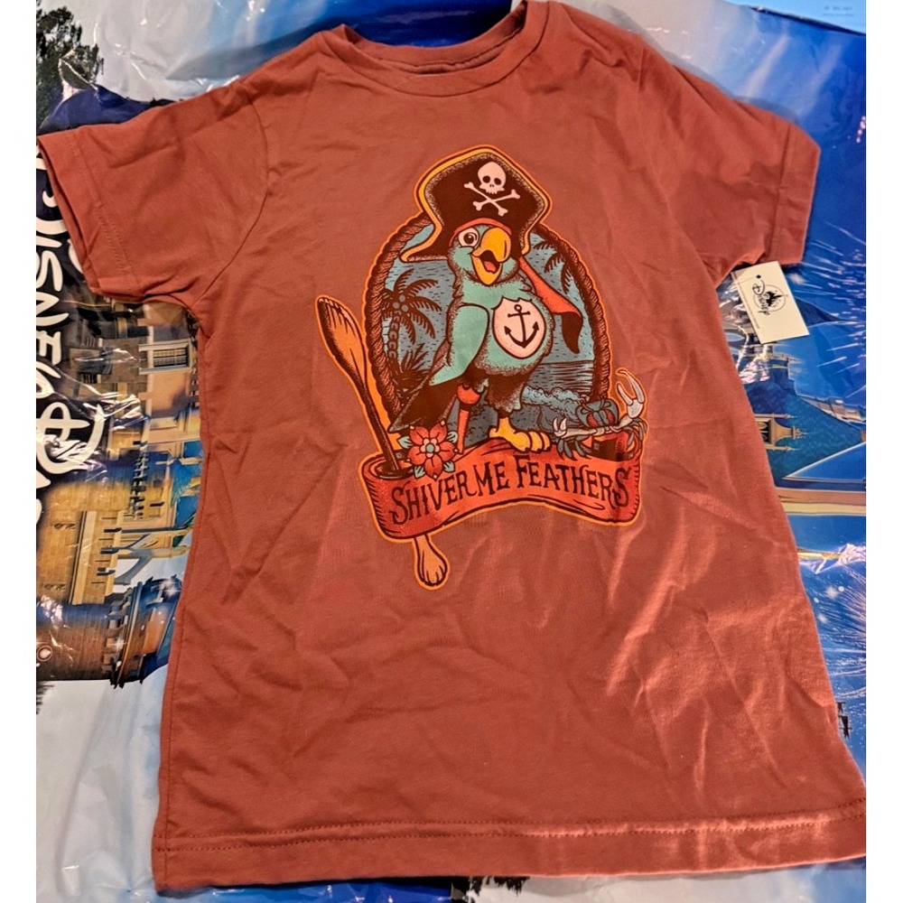 Disney Parks 2026 Beak & Barrel Kids Youth Shirt Large Pirates Of Caribbean